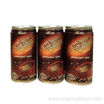 250ml Private Label Juice Manufacturer Canned Slim Coffee Drink Iced Milk Coffee Drink